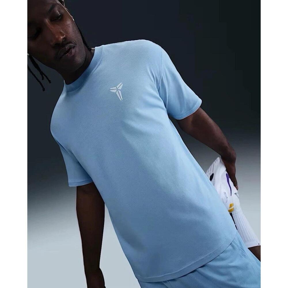 Kobe Bryant Basketball T Shirt Blue Loose Fit Hj3318-422 Mens Size Medium